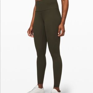 Wonder under green leggings lululemon